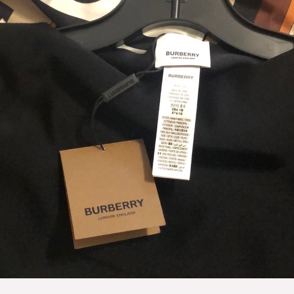 Burberry Black Silk Tux Scarf / Capelet - OS, NWT - Picture 6 of 8